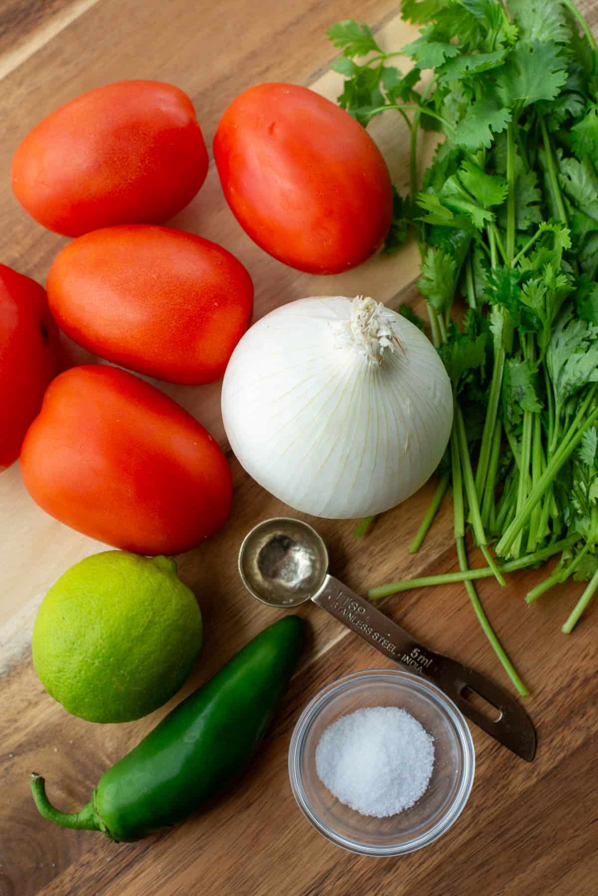 Ingredients for Pico de Gallo