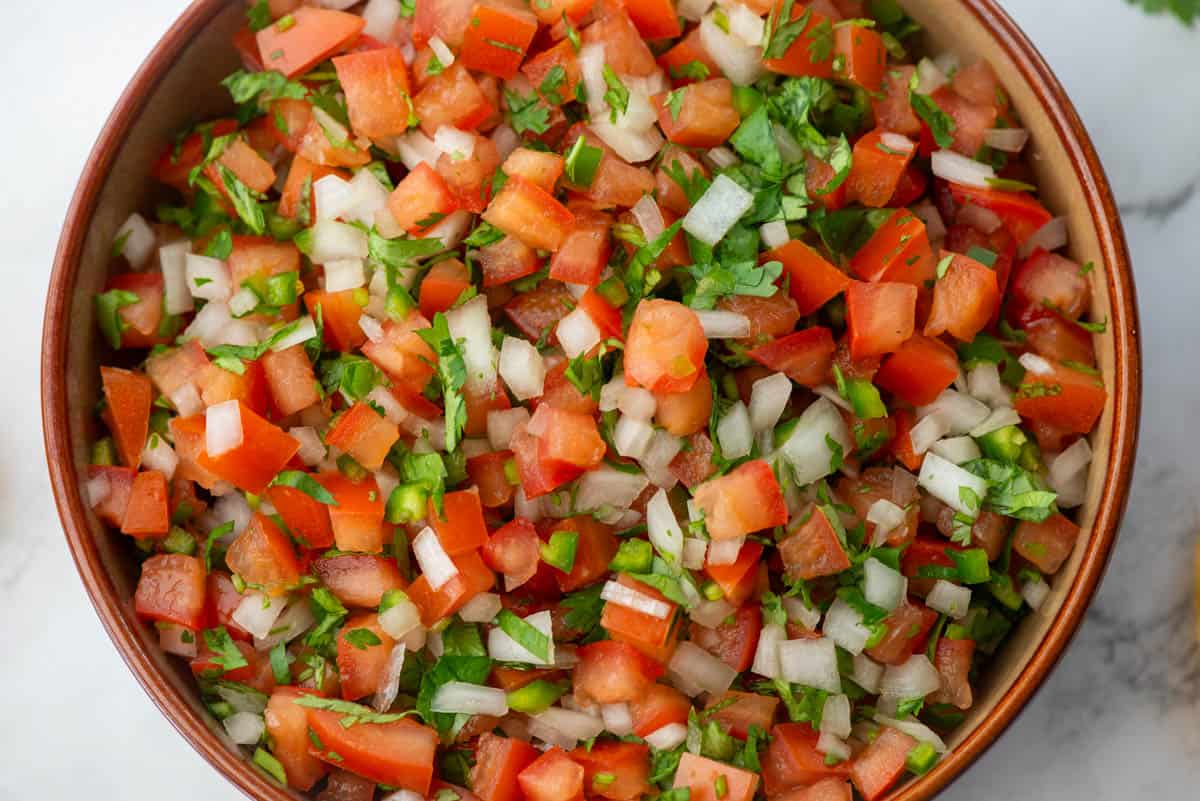 Close up photo of Pico de Gallo