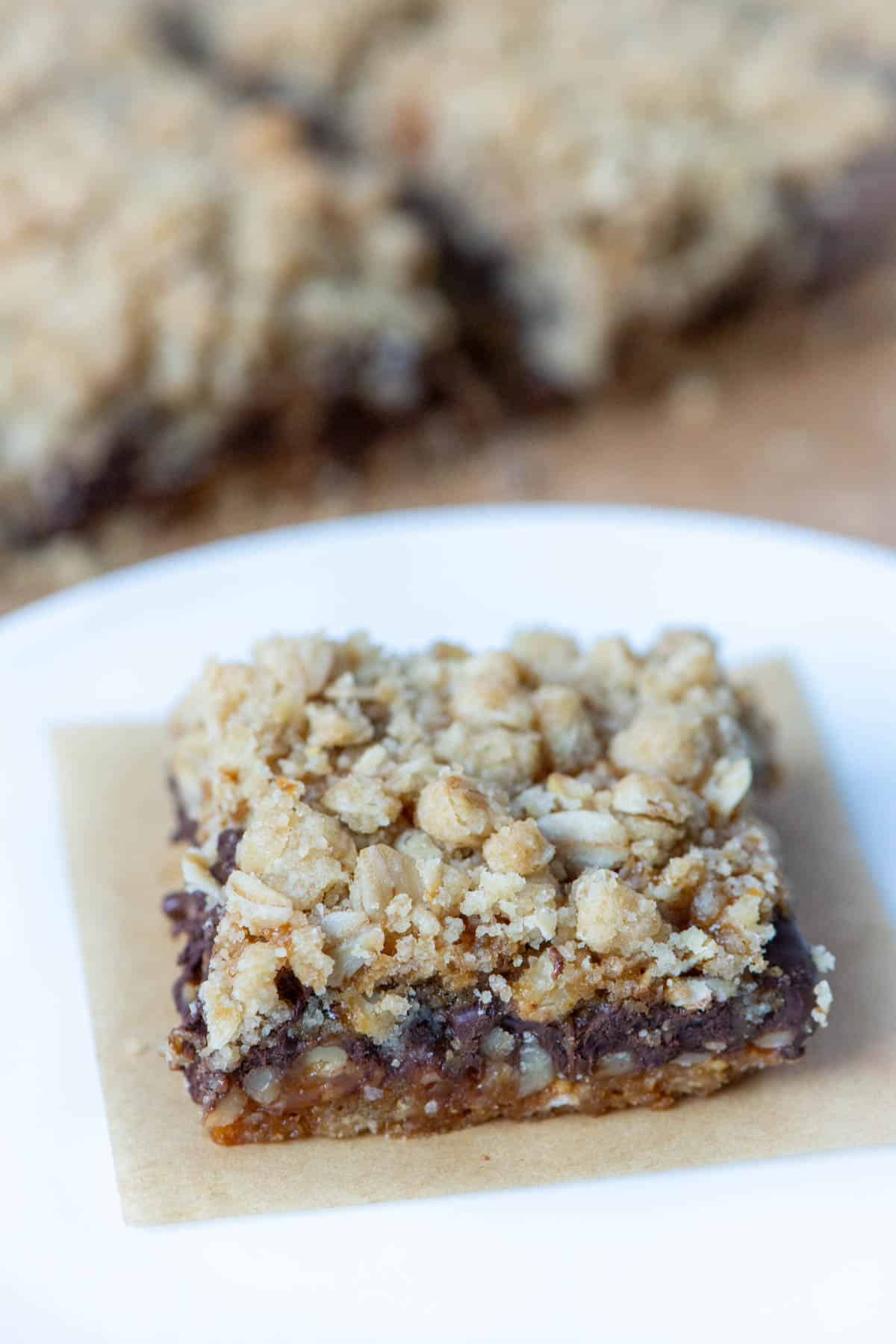 Photo of Carmelitas bar with more Carmelitas bars blurred in the background