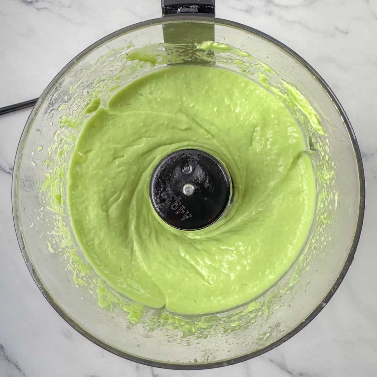 Final blended ingredients in food processor