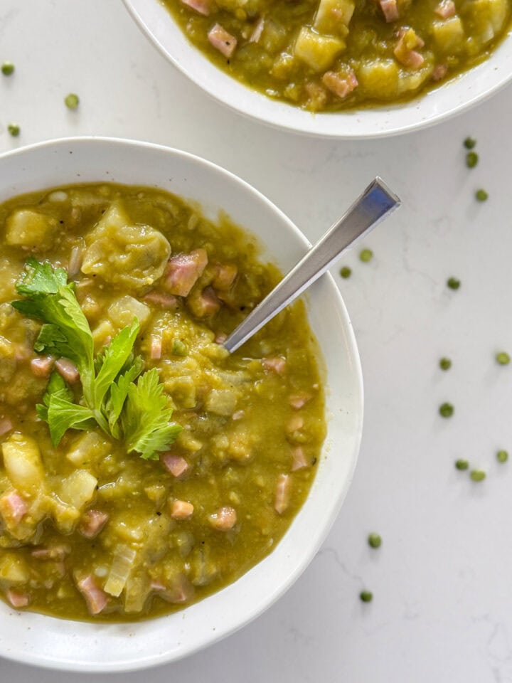 Split Pea Soup with Ham and Potatoes - Next Level Baker